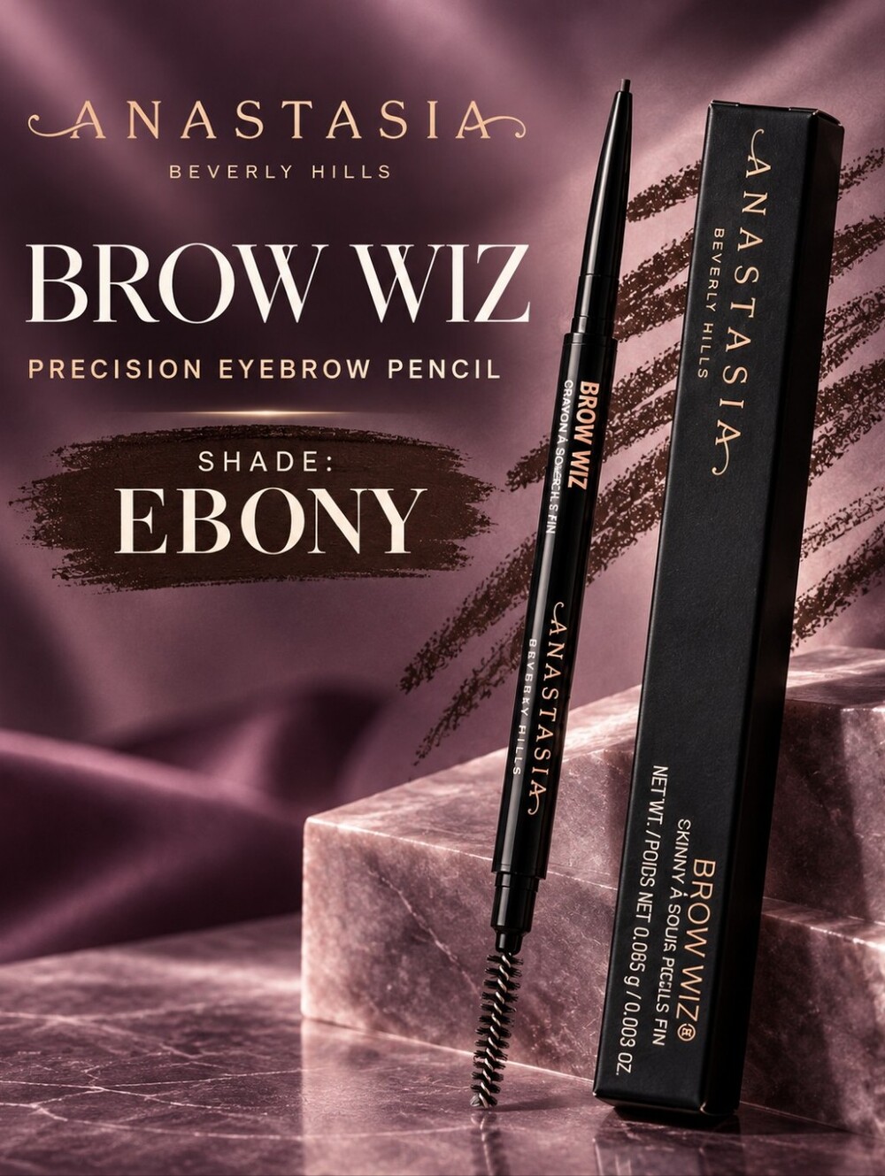 Anastasia Beverly Hills Brow Wiz Precision Eyebrow Pencil – Ebony
